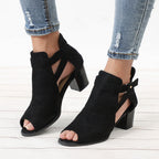 Sandalen aus Samt