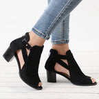 Sandalen aus Samt