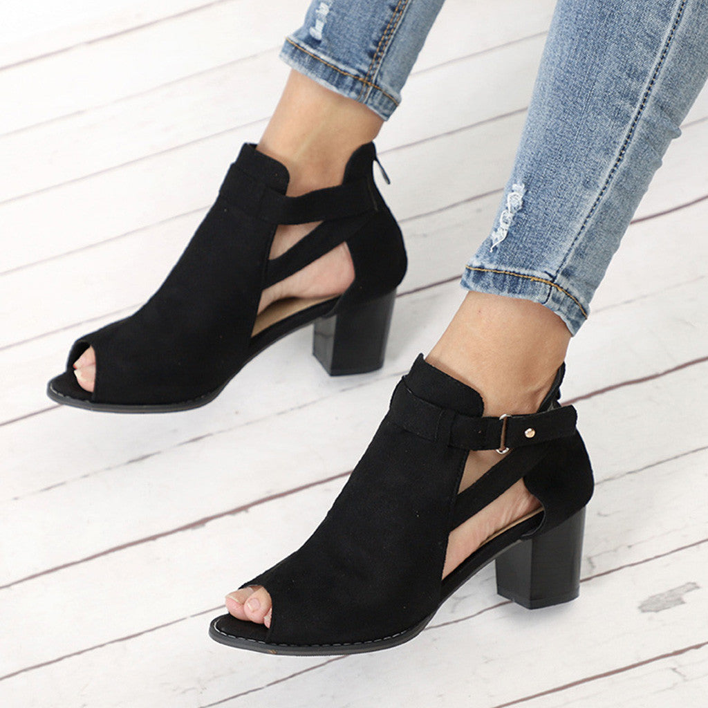 Sandalen aus Samt