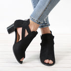 Sandalen aus Samt