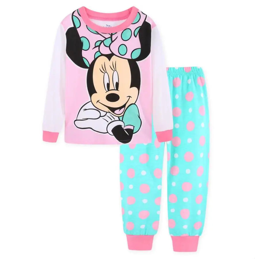 Lotte Prinzessin Pyjama Set für Kinder: Minnie Mouse Zweifarbiger Pyjama Set