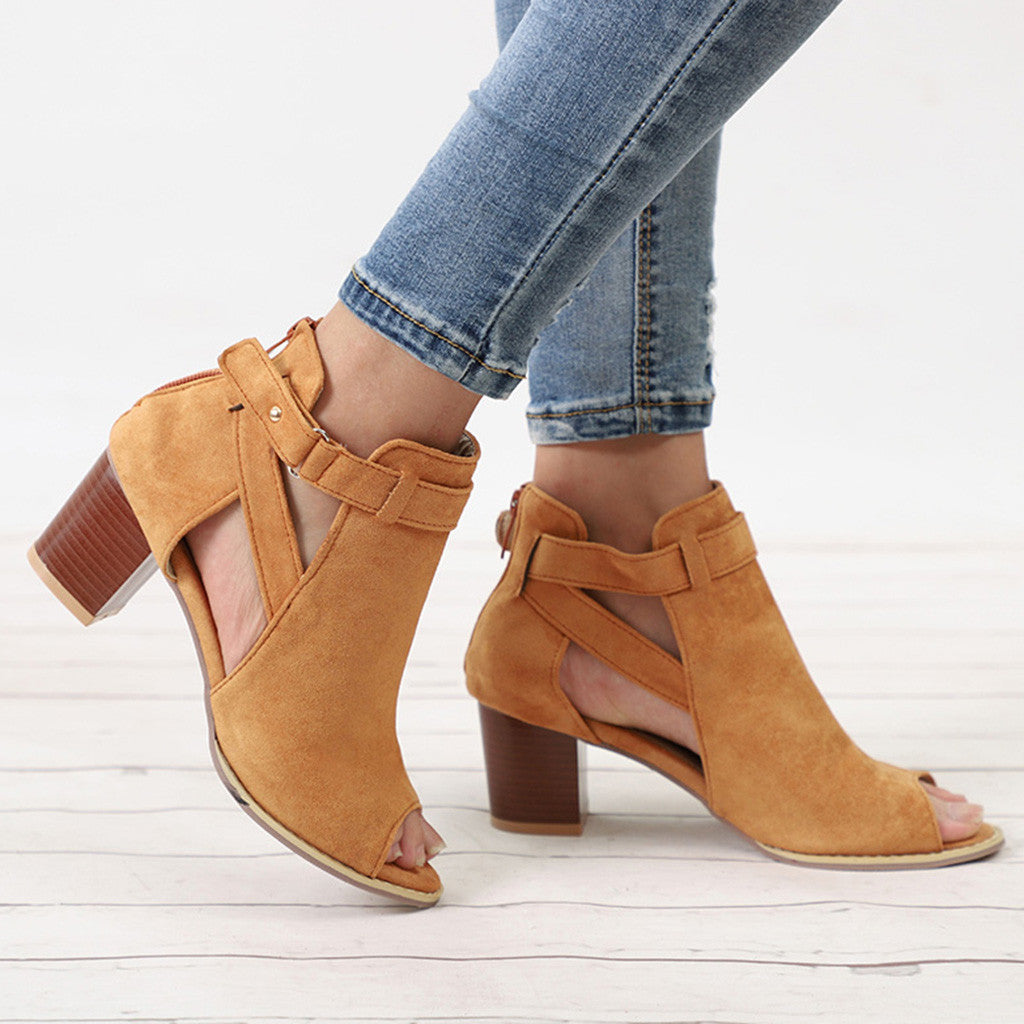 Sandalen aus Samt