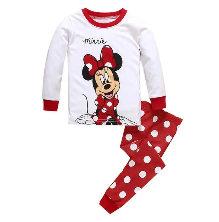 Lotte Prinzessin Pyjama Set für Kinder: Minnie Mouse Zweifarbiger Pyjama Set