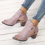 Sandalen aus Samt