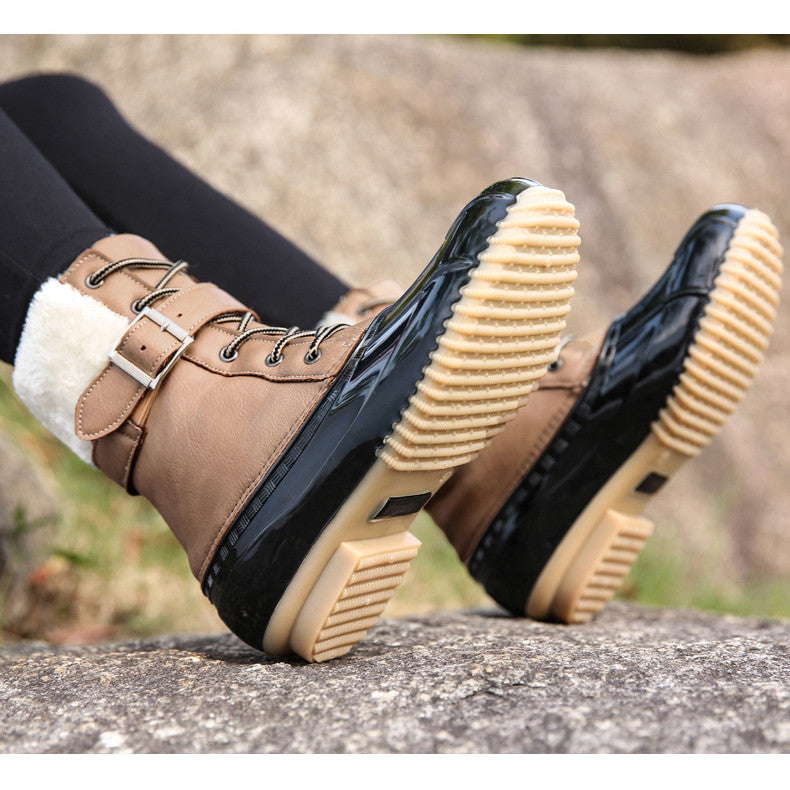 Stiefel im Vintage-Look gefüttert
