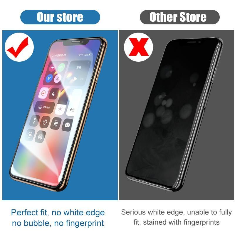 iPhone Displayschutzfolie aus gehärtetem Glas: Vollständiger Schutz