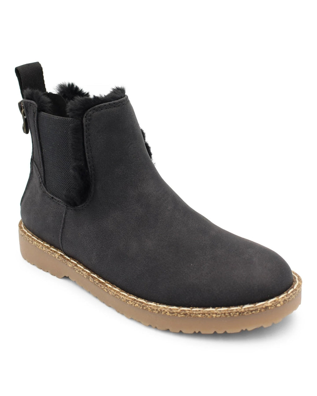 Stiefeletten gefüttert mit Reißverschluss – Braun