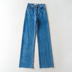 High-Waist Wide-Leg-Jeans mit Slouch-Optik