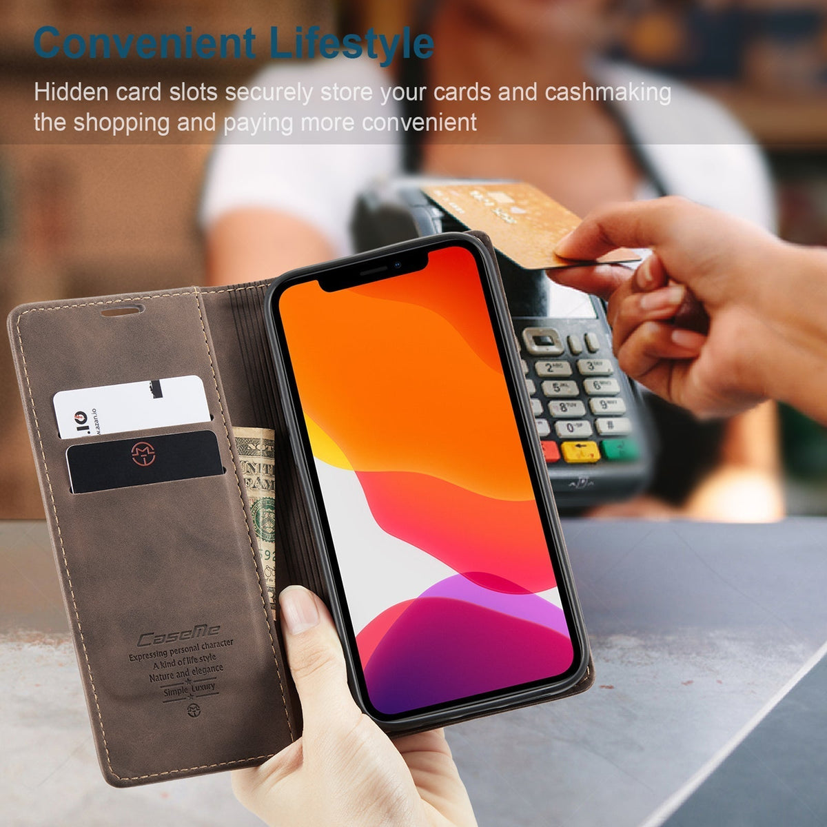 iPhone Leder Flipcase: Magnetisch & Funktional