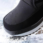 Wadenhohe Stiefel gefüttert – Schwarz