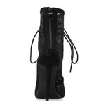Pumps aus Mesh mit Schnürung