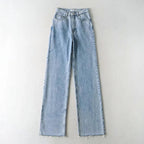 High-Waist Wide-Leg-Jeans mit Slouch-Optik