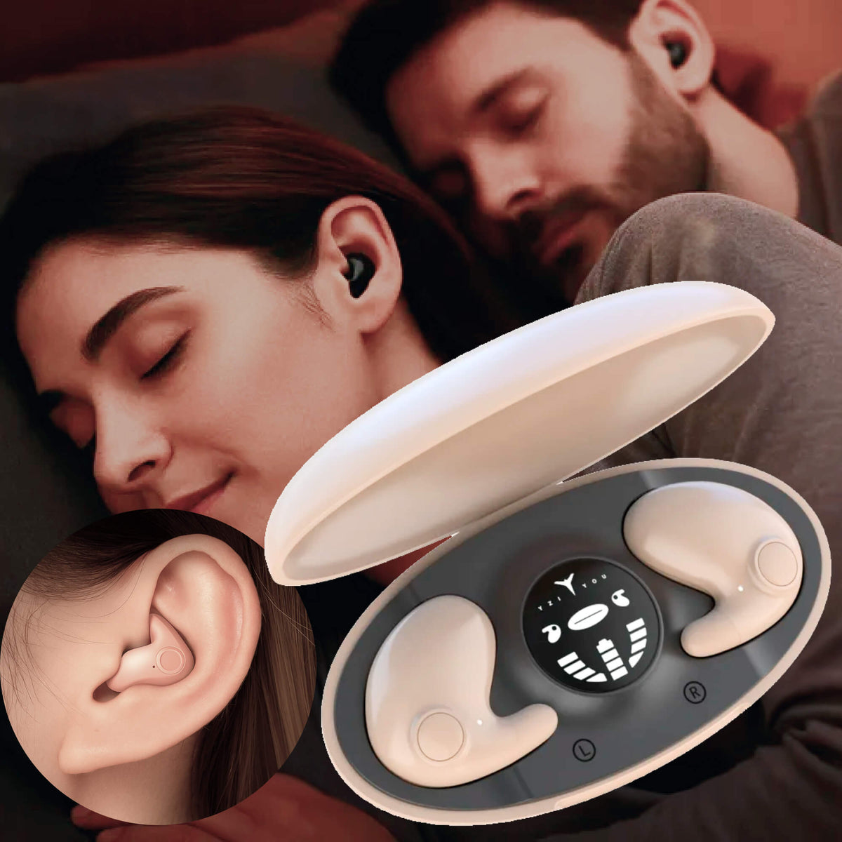DreamBeats Schlaf-Ohrstöpsel – Unsichtbarer Komfort inklusive Noise Cancelling