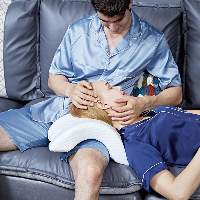 Ergonomisches Nackenstützkissen aus Polyesterfaser: Komfort & Unterstützung für Schlaf oder Ruhe