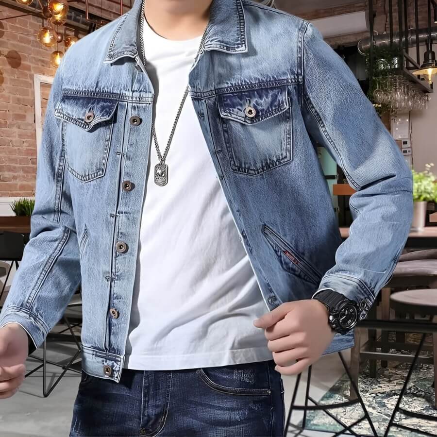 Urban Explorer Denim Jacke – Robust und Modisch