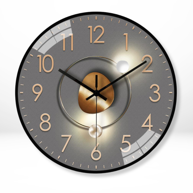 Luxe Runde Wanduhr – Zeitloses Design sowie Geräuschlose Ruhe