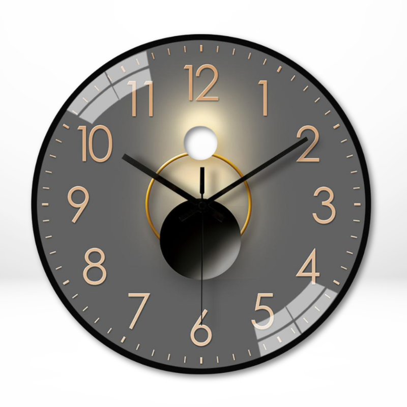 Luxe Runde Wanduhr – Zeitloses Design sowie Geräuschlose Ruhe