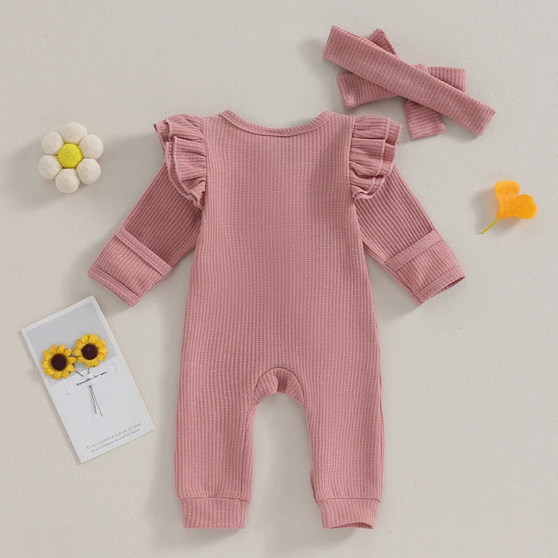 Sofie Rüschen Babysprungkombi – Weicher Jumpsuit inklusive Verspielten Details