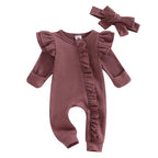 Sofie Rüschen Babysprungkombi – Weicher Jumpsuit inklusive Verspielten Details