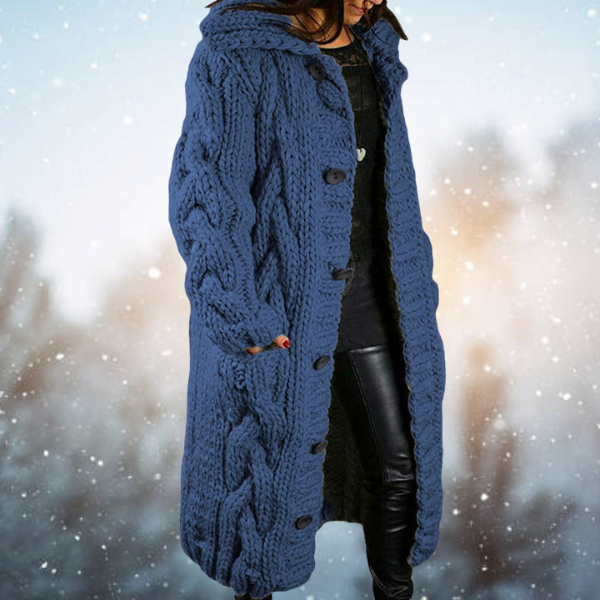 Grob gestrickter Damen-Cardigan - Behaglich und warm für kalte Tage