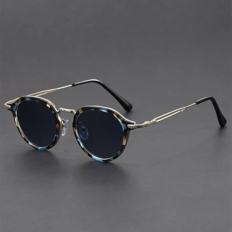 Vintage Runde Sonnenbrille für Herren – Elegant und Schützend