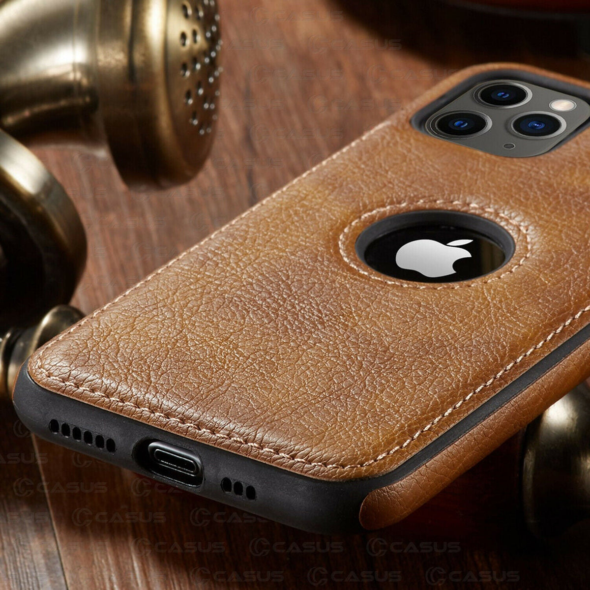 Luxuriöse Leder iPhone Hülle: Geschäftlich & Schützend