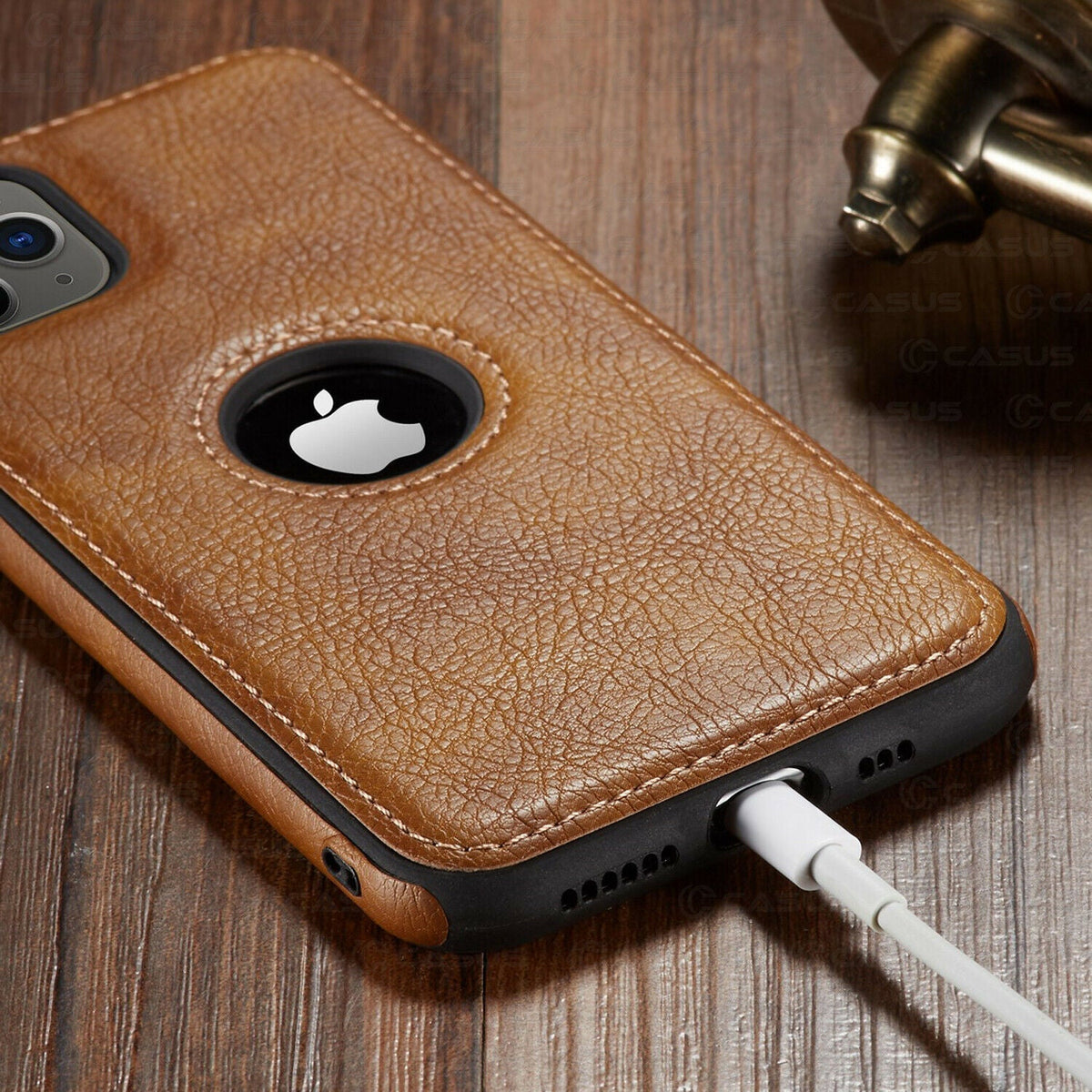 Luxuriöse Leder iPhone Hülle: Geschäftlich & Schützend