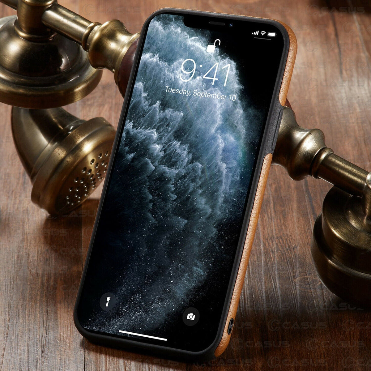 Luxuriöse Leder iPhone Hülle: Geschäftlich & Schützend