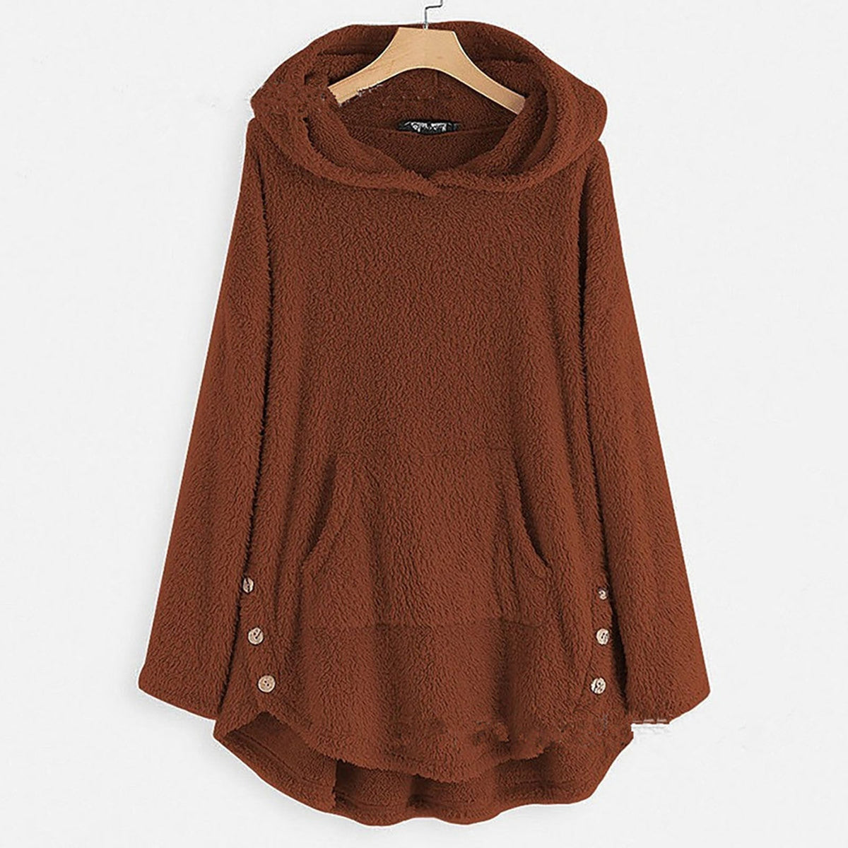 Ultraweicher und warmer Plüsch-Kapuzenpullover