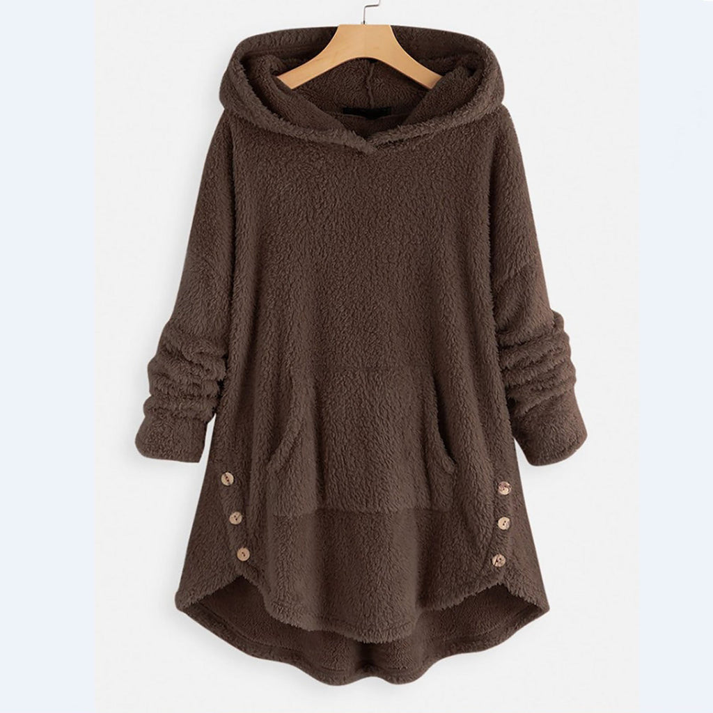Ultraweicher und warmer Plüsch-Kapuzenpullover