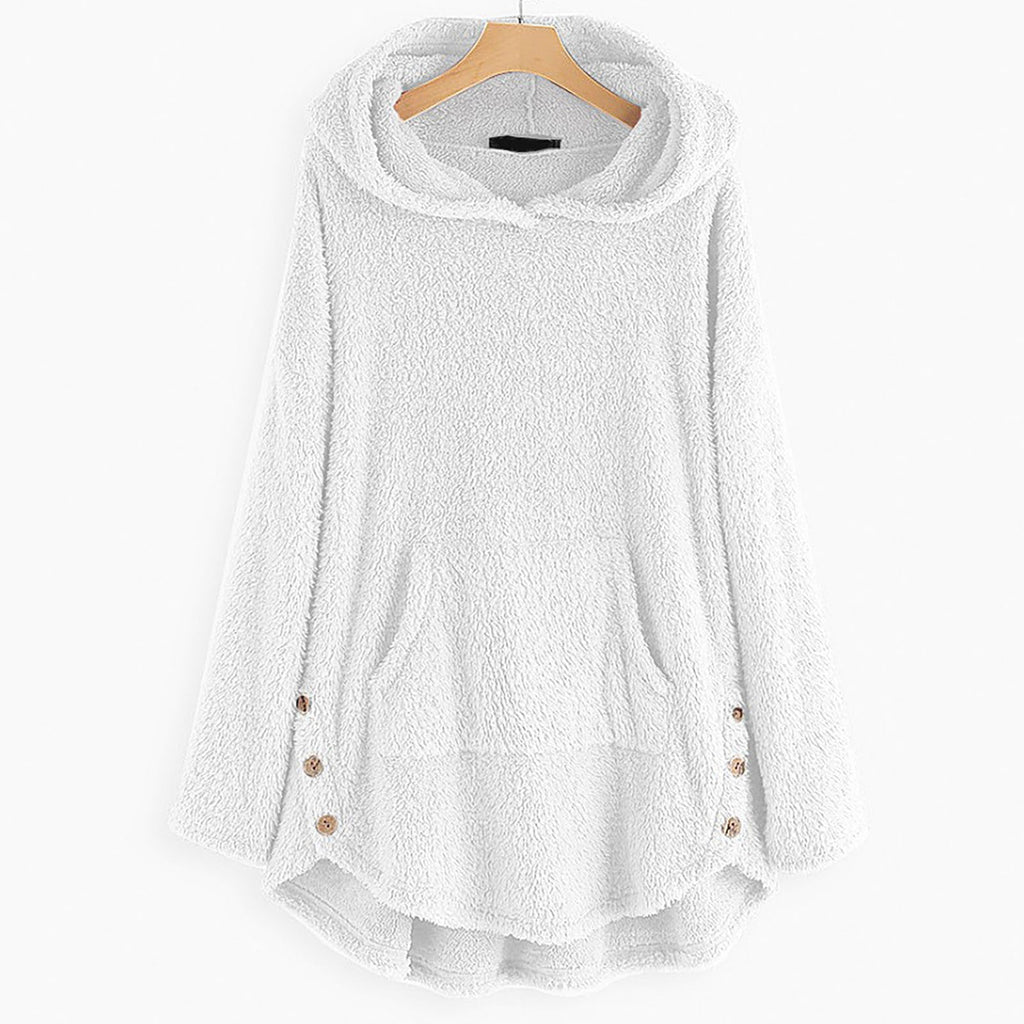Ultraweicher und warmer Plüsch-Kapuzenpullover