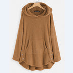 Ultraweicher und warmer Plüsch-Kapuzenpullover