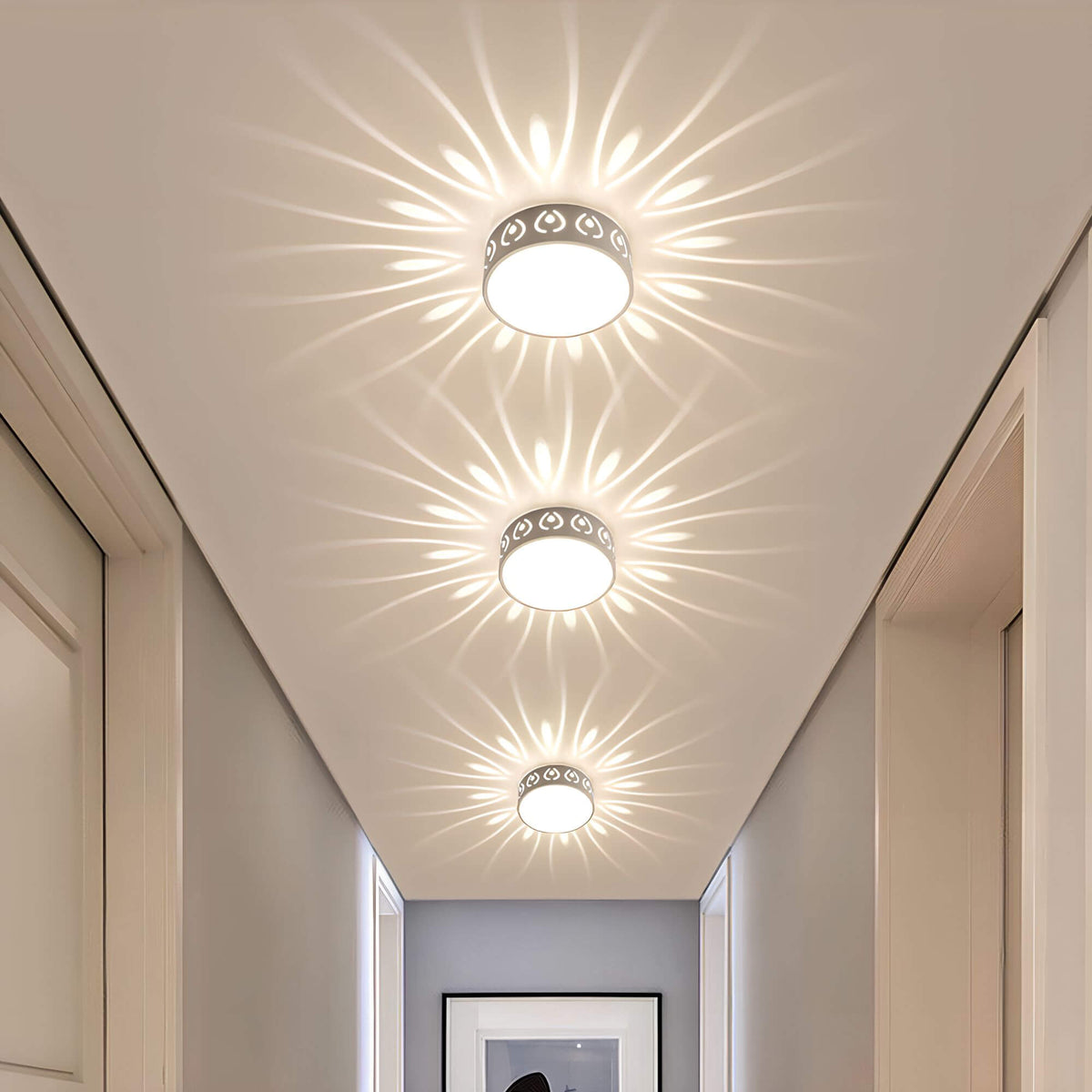 Moderne LED Deckenleuchte - Für Eingang, Flur sowie Balkon
