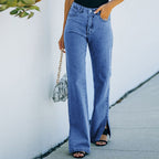 Mid-Rise Wide-Leg-Jeans