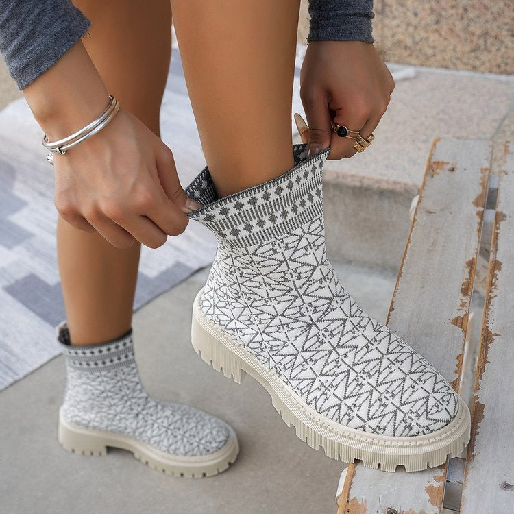 Stiefel für Damen – Beige