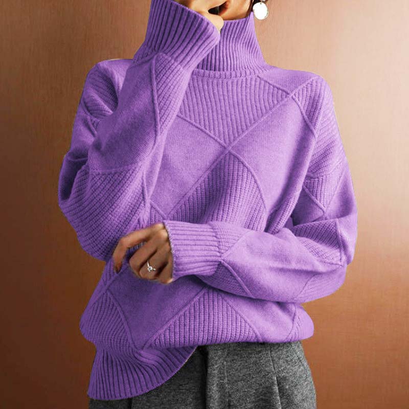 Schicker Pullover mit Stehkragen