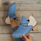 Stiefel im Leoparden-Print mit spitzer Zehenpartie