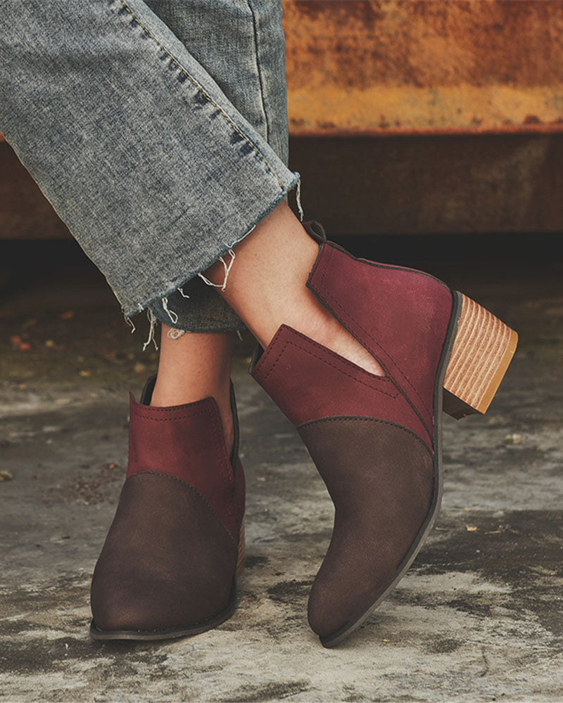 Chelsea-Boots mit Blockabsatz