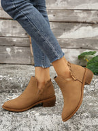 Stiefeletten mit Blockabsatz