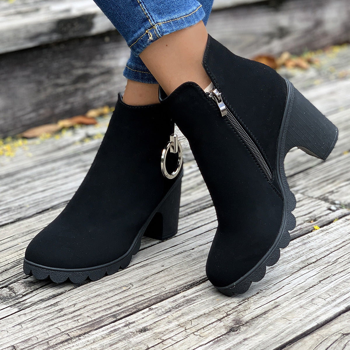 Stiefel mit Reißverschluss