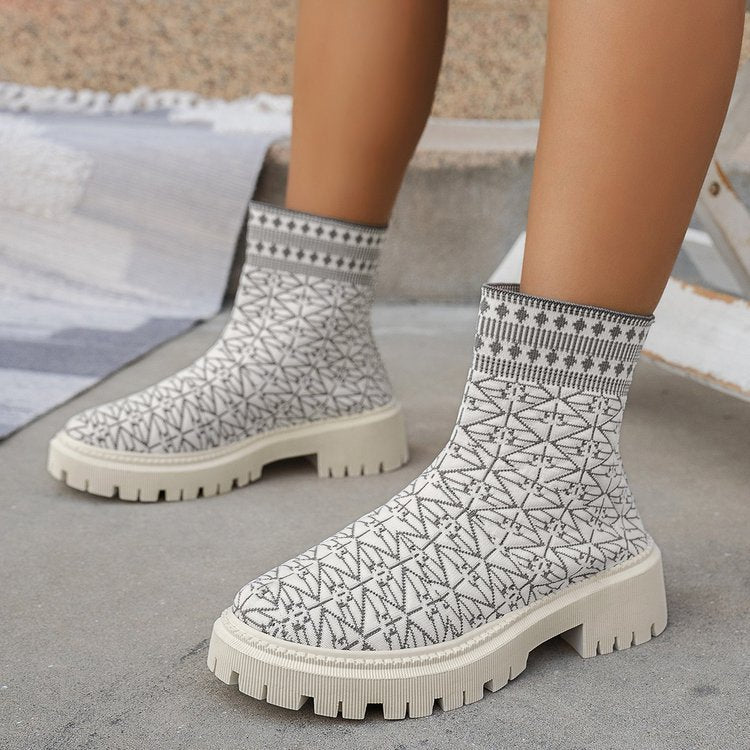 Stiefel für Damen – Beige