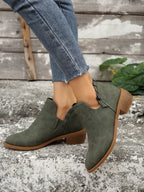 Stiefeletten mit Blockabsatz