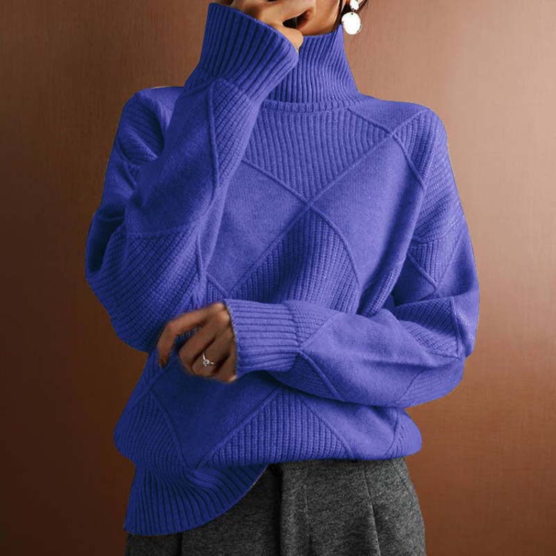 Schicker Pullover mit Stehkragen