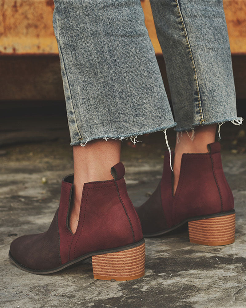 Chelsea-Boots mit Blockabsatz