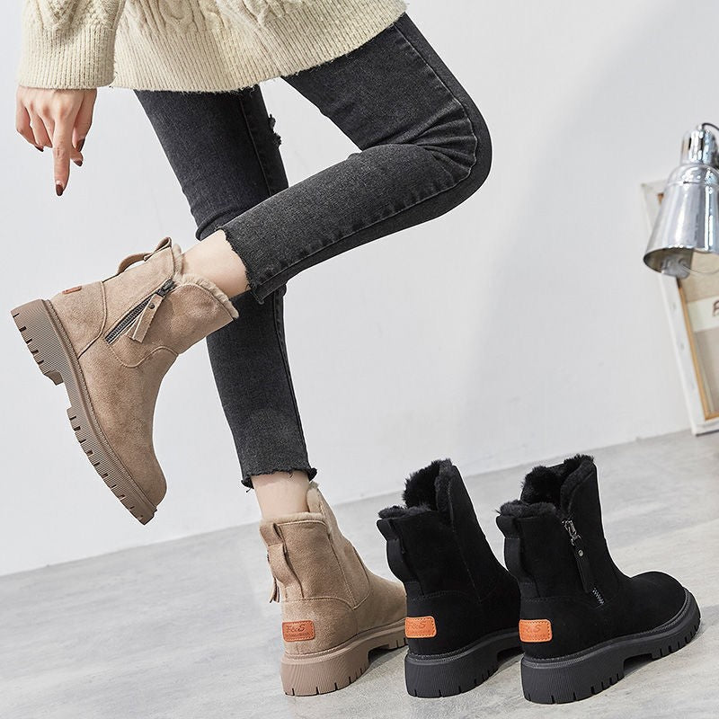 Stiefeletten gefüttert mit Reißverschluss