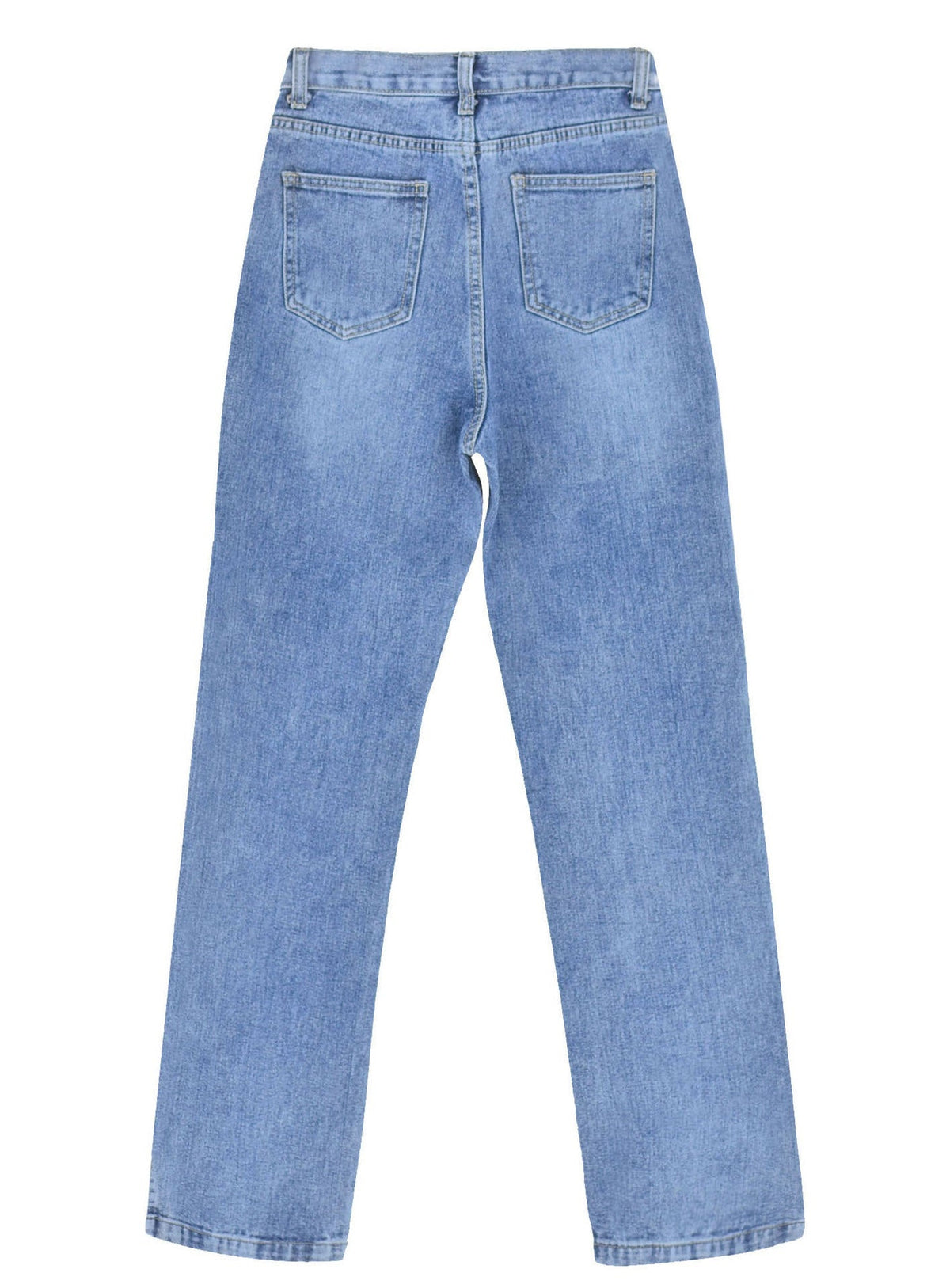 Schlaghose mit Used-Look