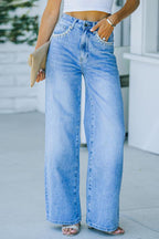 Loose-Fit-Jeans mit aufgesetzten Taschen
