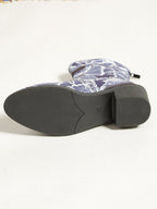 Stiefeletten in Denim-Optik