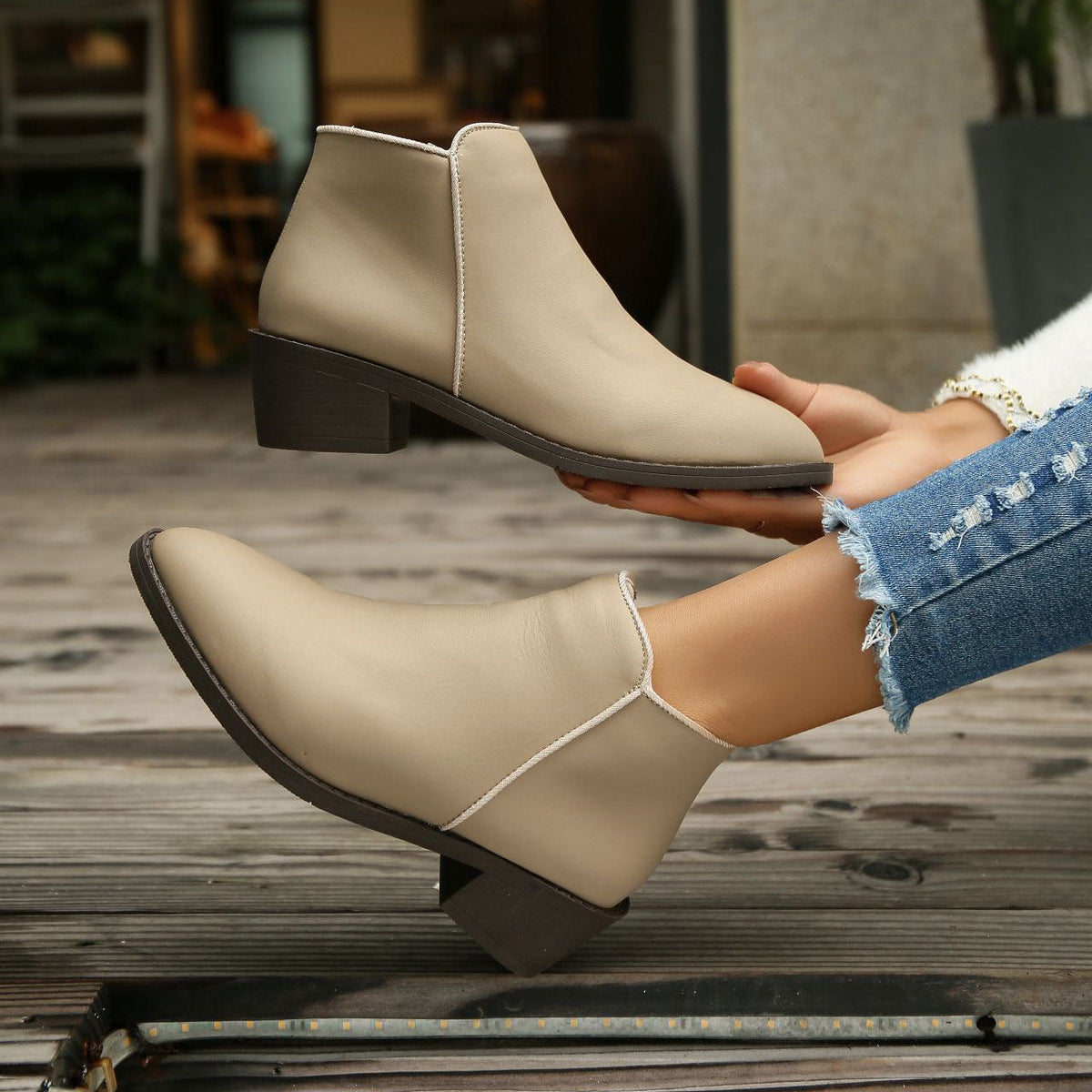 Cowboystiefel für Damen – Khaki