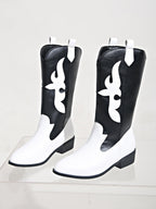 Stiefel im Ritter-Stil mit spitzer Zehenpartie